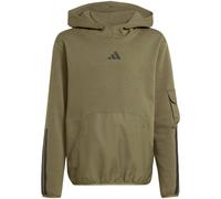 adidas Utility Pack Fleece Hoodie Kinder JX5318 - olive strata/black 140