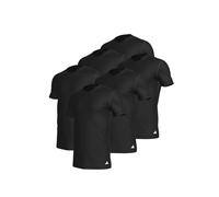 adidas V-Neck T-Shirt Herren V-Ausschnitt Baumwolle 6er Pack, Farbe:Black2, Bekleidungsgröße:XXL