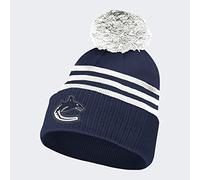 adidas Vancouver Canucks 2020/21 NHL 3-Stripe Cuffed Wintermütze, One Size