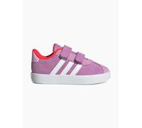 adidas Kinder Sneaker VL Court 3.0 CF I JP7879 Gebraucht Lila/Weiß/Rot Größe 24