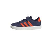 adidas VL Court 3.0 Hook and Loop Shoes Kids Schuhe, Dark Blue/Impact orange/Gold met, 31 EU