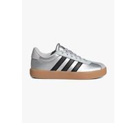 Adidas VL Court 3.0 Kinder Sneaker Silber Metallic/Core Black/Light Solid Grey Gr. 37 1/3