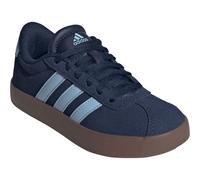 Sneaker ADIDAS SPORTSWEAR "VL COURT 3.0", Mädchen, Gr. 35, night indigo, clear sky, gum5, Leder, Synthetik, Schuhe Sneaker, inspiriert vom Design des adidas samba, für Kinder & Jugendliche (52957769-3