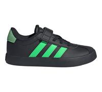 adidas VL Court 3.0 Shoes Children Kids Boys AND Girls core black/screaming green/carbon (A0QM) 2.5
