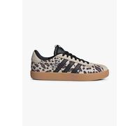 Sneaker ADIDAS SPORTSWEAR "VL COURT 3.0", Damen, Gr. 40, crystal linen, core schwarz, khaki six, Leder, Synthetik, Textil, Schuhe Sneaker, mit Leo Muster (22355306-40) crystal linen, core schwarz, kha