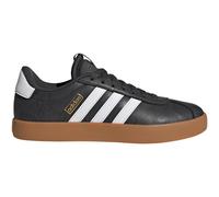 Sneaker ADIDAS SPORTSWEAR "VL COURT 3.0", Damen, Gr. 41, schwarz (carbon, ftwr weiß, gold metallic), Synthetik, Textil, Schuhe Sneaker, inspiriert vom Design des adidas samba (89051142-41) carbon, ftw