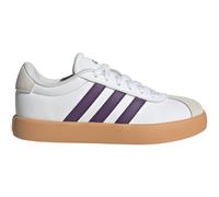 adidas VL Court 3.0 Suede Sneaker Kinder KK4517 - cloud white/violet/gum 3 36 2/3