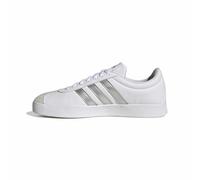 adidas VL Court Base Sportschuhe Damen, Cloud White/Silver Metallic/Grey One, 37 1/3