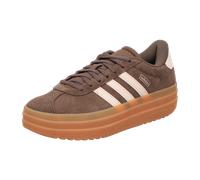 Plateausneaker ADIDAS SPORTSWEAR "VL COURT BOLD", Mädchen, Gr. 40, earth strata, wonder quartz, gum 3, Leder, Synthetik, Schuhe Plateausneaker, Design auf den Spuren des adidas Gazelle Bold, für Kinde