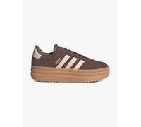 Plateausneaker ADIDAS SPORTSWEAR "VL COURT BOLD", Mädchen, Gr. 37, earth strata, wonder quartz, gum 3, Leder, Synthetik, Schuhe Plateausneaker, Inspiriert vom adidas Gazelle Bold, für Kinder & Jugendl