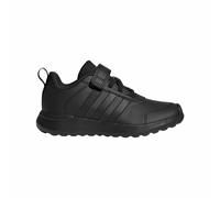 Sneaker ADIDAS SPORTSWEAR, Mädchen, Gr. 34, core schwarz, core schwarz, grau six, Synthetik, Textil, Schuhe Sneaker, mit Klettverschluss, für Kinder (32271256-34) core schwarz, core schwarz, grau six