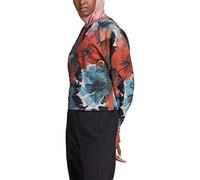 Adidas Womens Sweatshirt (Long Sleeve) W AOP SWT, Wonder Red/Multicolor/Wonder Red, HP0790, XS