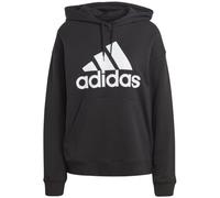 Adidas Damen Essentials Big Logo Oversized French Terry Hoodie, Black/White, M