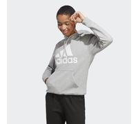 adidas Damen Essentials Big Logo Regular French Terry Hoodie, Medium Grey Heather/White, M
