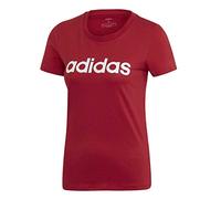 adidas W E Lin Slim T Shirt, Damen, Maract/Weiß, S