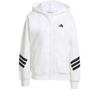 adidas W FUTURE ICONS 3-STRIPES FZ HD Damen Sweatshirt, weiß, größe M