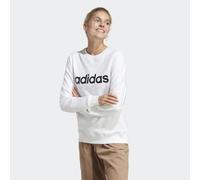Adidas Damen Sweatshirt (Long Sleeve) W Lin Ft SWT, White/Black, IC6879, XL