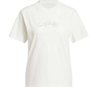 adidas W SC CURSIVE TEE T-Shirt für Damen, weiß, größe XL
