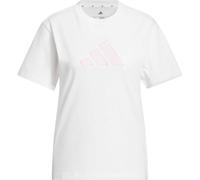 adidas W SC GINGHAM TEE Damen-T-Shirt, weiß, größe XL