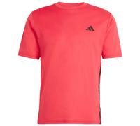 adidas - WE Base 3-Stripes Tee - Funktionsshirt, Gr. L L - Regular, rosa (PureRuby/Black)