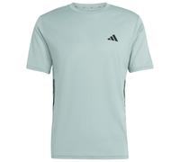 adidas - WE Base 3-Stripes Tee - Funktionsshirt, Gr. S S - Regular, grau (WonderSage/Black)