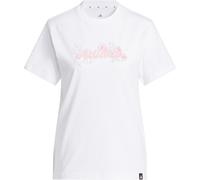 adidas Women's Western Florals Graphic T-Shirt, White, XS