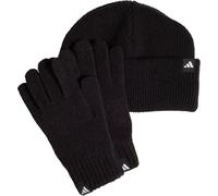 adidas Winter-Set (Mütze + Handschuhe) Kinder 095A - black/white 52 - 54 cm