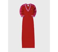 Adicolor Classics 3-Streifen Maxikleid Better Scarlet / Semi Lucid Fuchsia XS