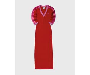 Adidas WMNS ADICOLOR CLASSICS 3-STRIPES MAXI DRESS V-NECK women Dresses red in Größe:XS