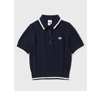 Adidas WMNS CABLE KNIT CALI TEE POLO women Shirts & Blouses blue in Größe:S