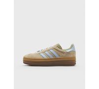 Plateausneaker ADIDAS ORIGINALS "GAZELLE BOLD", Damen, Gr. 39, stone khaki, crystal sky, gold metallic, Leder, Synthetik, Schuhe Plateausneaker (87675621-39) stone khaki, crystal sky, gold metallic