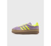 Sneaker ADIDAS ORIGINALS "GAZELLE BOLD", Damen, Gr. 40,5, powder plum, solar gelb, gold metallic, Leder, Synthetik, Schuhe Sneaker (31173461-40,5) powder plum, solar gelb, gold metallic