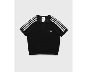 Adidas WMNS KNITTED CROCHET CALI TEE women Shortsleeves black in Größe:S