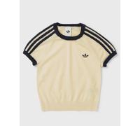 Adidas WMNS KNITTED TEE women Shortsleeves yellow in Größe:XS