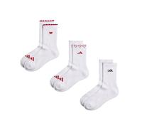 Adidas WMS Graphic Sock 3 Pair Pack S / White / Better Scarlet / Black