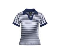 adidas women seasonal essentials the adidas club striped rib polo shirt multicolour m