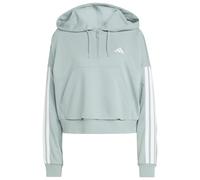 adidas - Women's 3-Stipes French Terry QZ Hoodie - Sweat- & Trainingsjacke, Gr. XS, grau (WonderSage/White)