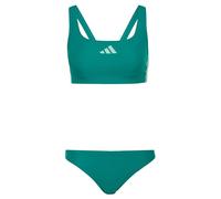 Bustier-Bikini ADIDAS PERFORMANCE "3S BLD BIK", Damen, Gr. 48, N-Gr, equipment grün, clear mint, Obermaterial: 78% Polyamid, 22% Elasthan, Bikini-Sets (87142445-48) equipment grün, clear mint