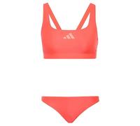 adidas 3-Stripes V-Back Damen Bikini korallenrot - 33