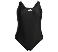 3-Streifen C-Back Badeanzug - Große Größen Black / White 2X