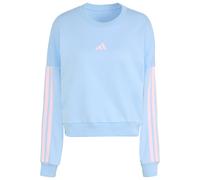 adidas - Women's 3-Stripes French-Terry Sweatshirt - Pullover, Gr. L, blau (GlowBlue/ClearPink)