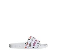 adidas Women's Adilette Sneaker, White/White/White, 5