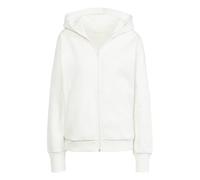 adidas Women's All SZN Fleece Full-Zip Hoodie, Off White, L
