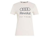 adidas Women's Audi Formula ONE Team DNA Graphic Tee, Chalk Pearl, L