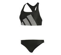 Adidas Bikini-Set Big Bars BB BK S – Bustier, C-förmiger Rücken, Schwarz Gr. 48