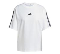 adidas Essentials 3-Streifen Boyfriend T-Shirt Damen JE1211 - white/black XS