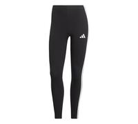 adidas Women's ESSENTIALS 3-STRIPES COTTON LEGGINGS, Black/White, M