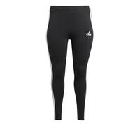 Adidas Essentials 3 Stripes Cotton Plus Leggings 2X Black / White