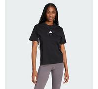 adidas Essentials Cotton 3-Stripes Damen T-Shirt schwarz/weiß - L