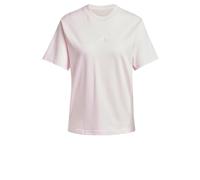 adidas Damen Essentials 3-Stripes Cotton T-Shirt, Clear Pink/White, L